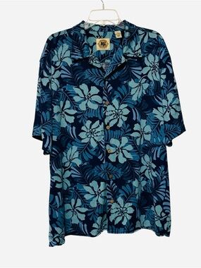 Pusser’s silk cotton blend Hawaiian Button-Up Shirt